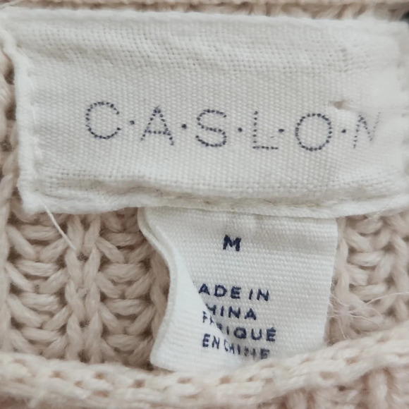 Caslon (Nordstrom) | Rib Knit Side Zip Tunic Length Sweater - Size M - Picture 9 of 9